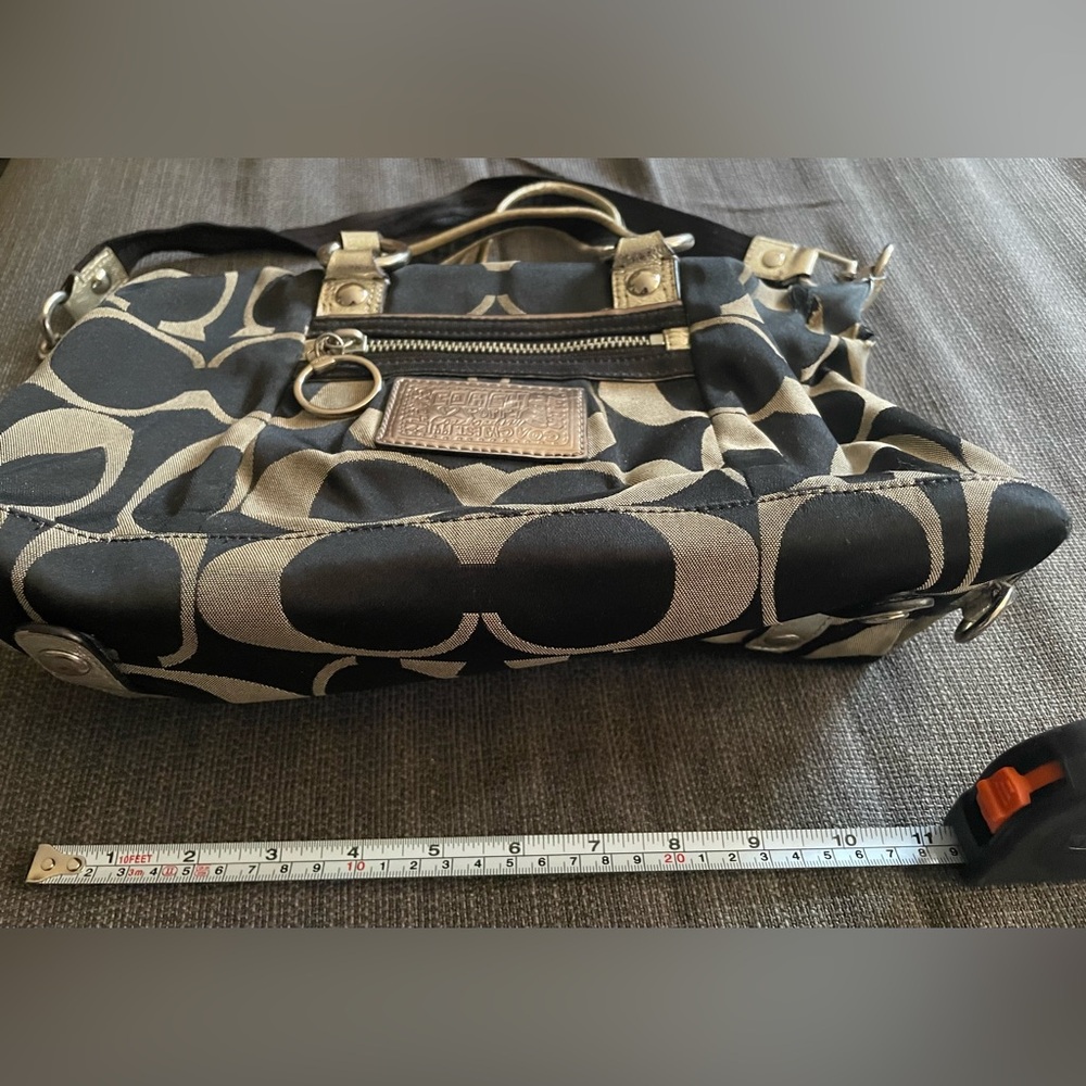 2010s Coach Poppy Logo Monogram Purse